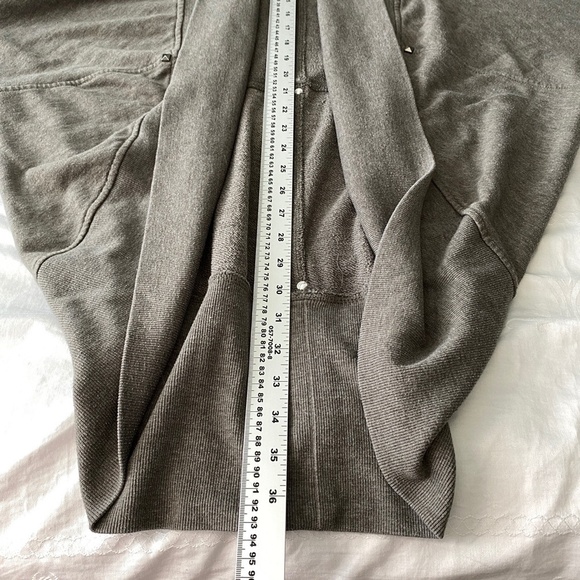 Bluenotes Women's Large Long Sleeve Open Shrug Draped Collar Gray Below Waist - Picture 11 of 12